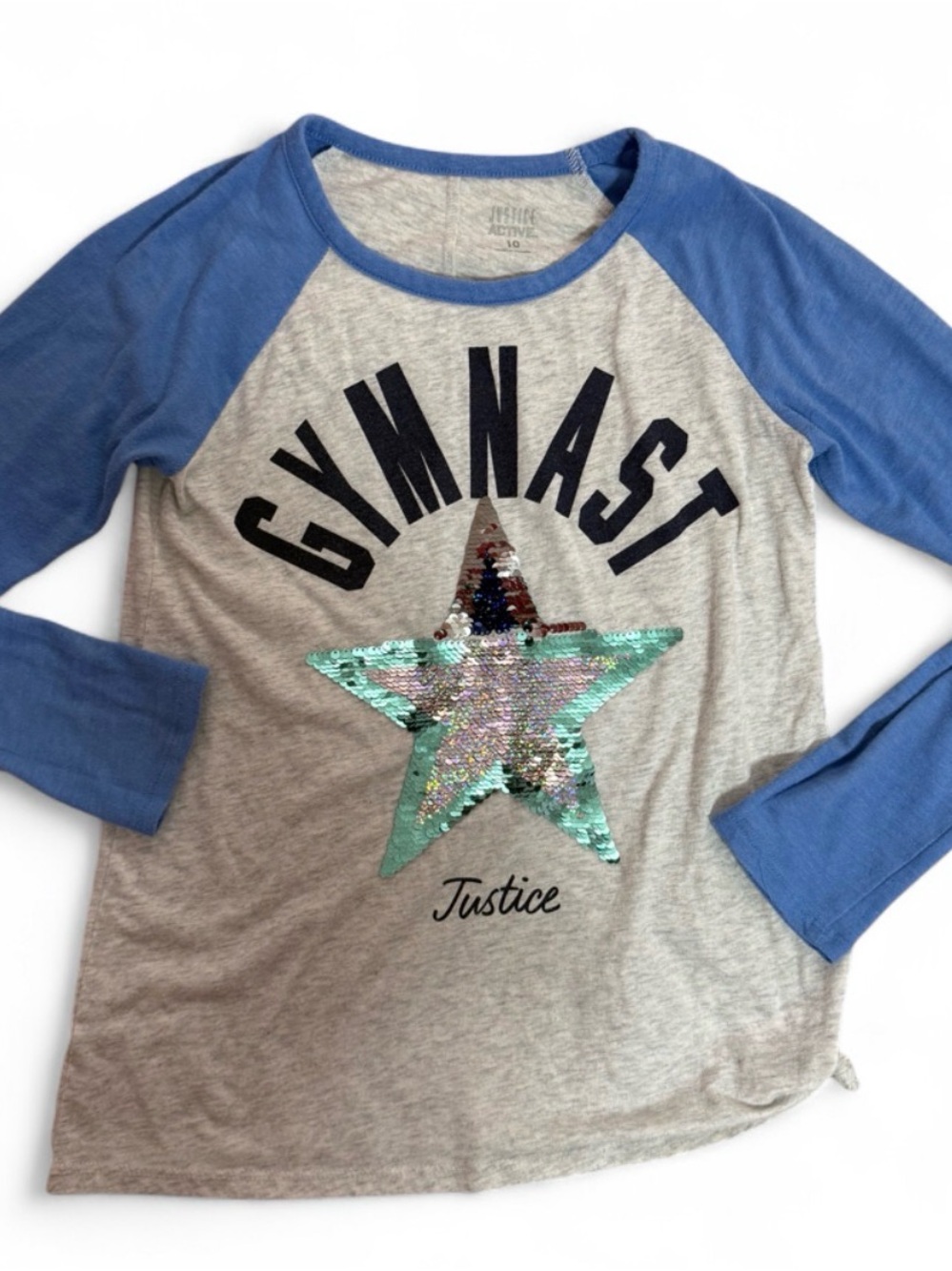 Justice Active Gymnast Reversible Sequin Star
Top - Girls Size 10 Gymnast